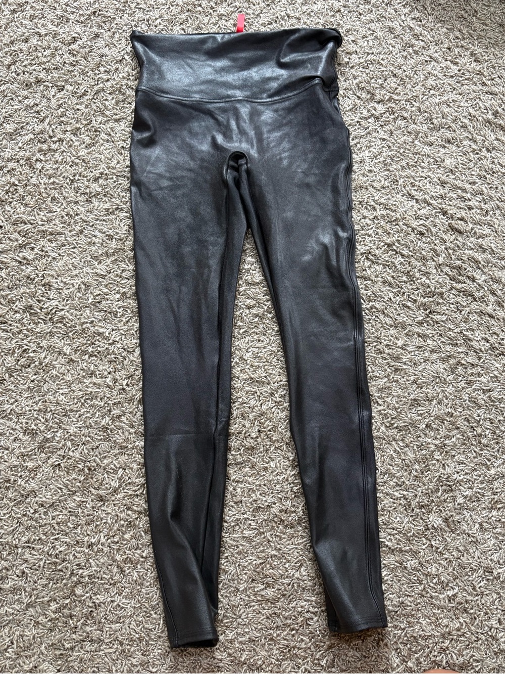 Spanx faux leather leggings size medium